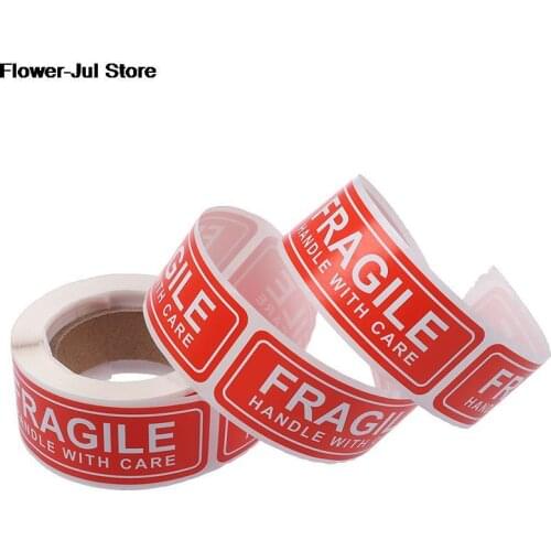 40/50/150Pcs/Roll 1 x 3 inch Fragile Label Stickers Handle with Care Thank You Warning Signs Tags
