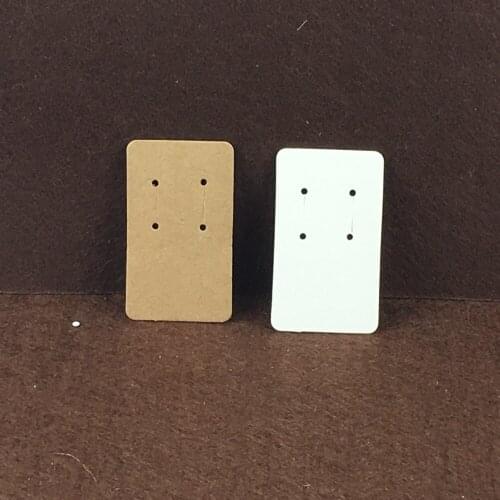 400PCS Kraft Earring Cards Blank Jewelry Cards 2 Pairs Earring Card Jewelry Displays Earring Vintage Classic Card Accept Custom