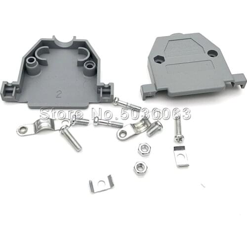 5pcs/lot DB25 Shell Parallel Port Welded Wire Plastic Shell Matching Shell RS232 COM Shell