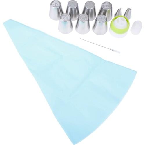 7Pcs Russian Icing Piping Nozzles Stainless Steel Flower Cream Pastry Tips Nozzles Bag Cupcake Cake Decorating Tools Molds