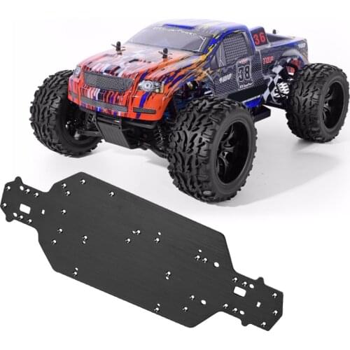 Aluminum Alloy Metal Chassis 04001 For HSP 1/10 Upgrade Parts For Buggy Monster Bigfoot Truck 94111 94107 94170 94118