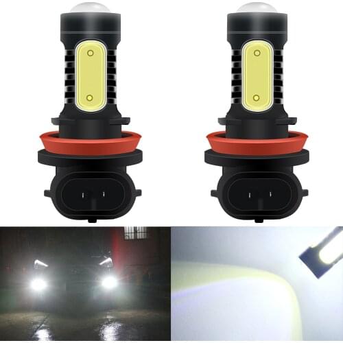 Car 1pcs 7.5W H11 h8 h4 p13w 880 881 h1 h3 hb3 hb4 LED Socket Bright super White Car Fog Light Lamp Auto Parking Light Bulb DRL