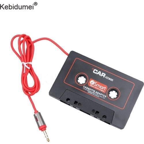 Kebidumei Car Cassette MP3 Player Tape Adapter Cassette Tape Converter For iPod For iPhone AUX Cable CD Player Cassette Player