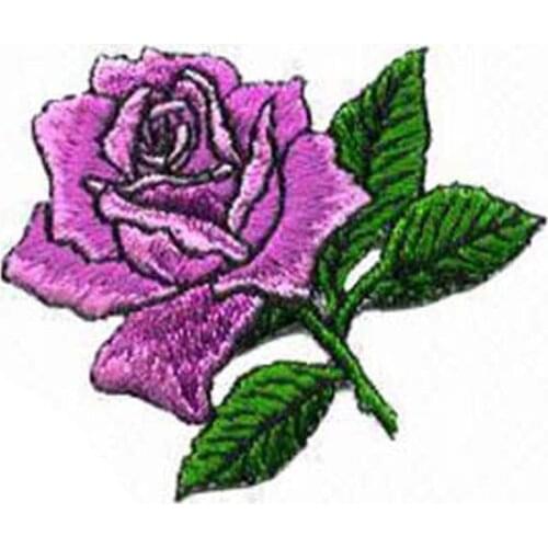 Flower Embroidery Patches Made by Twill with Flat Broder and Iron On Backing Customized MOQ50pcs free shipping by Post