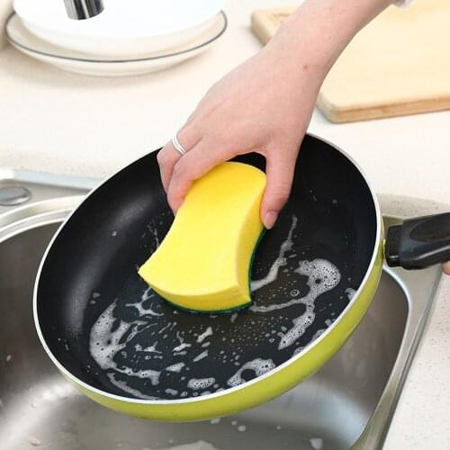 Cleaning Sponge Brush Dishwashing Kitchen Nano Emery Magic Clean Rub Pot Rust Focal Brushes Kitchen Tool Stains Sponge Removing