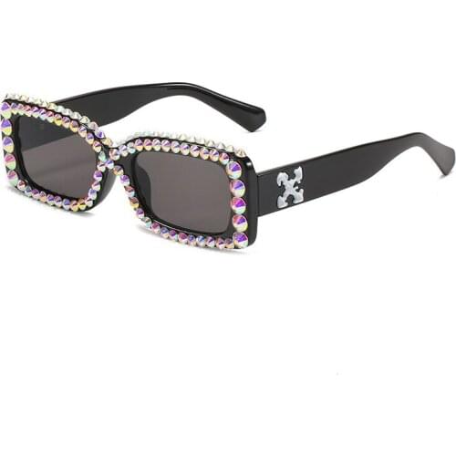 Gafas De Sol Vintage Rhinestones Sun Glasses For Men And Women Rapper Fashion Shades Eyewear Wholesale Sunglasses