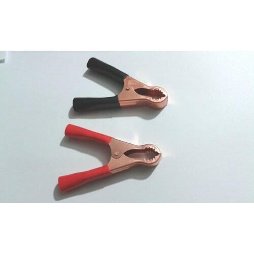 100PCS 50A 80mm CAR BATTERY Insulated CLIP ALLIGATOR Test Clamp adapter New