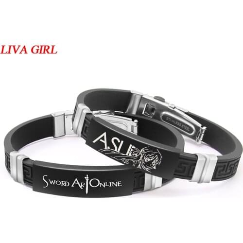Kirigaya Kazuto Top quality cosplay wristband jewelry Sword Art Online bangle anime cartoon wristband bracelet Christmas gift