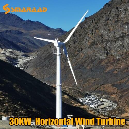 China Wind Turbine Generators Factory Price15000W 20KW 30KW 48V 96V 120V 220V 380V Three Phase AC Output Windmill for Sale