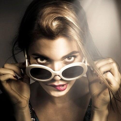 Classic Oval Goggles Retro Sunglasses Women Red Pink Vintage Round Sexy Sun Glasses UV400 Eyeglasses Clout Goggles Gafas De Sol