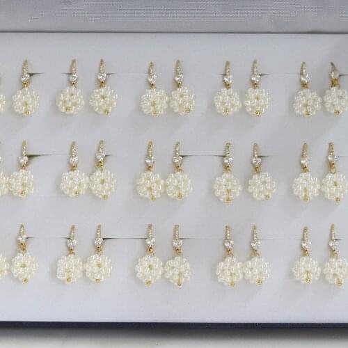 Small Earrings Comfortable To Wear Fashionable Simple Grape-Shaped Pearl Eardrop for Ladies' Charm Jewelry Gifts