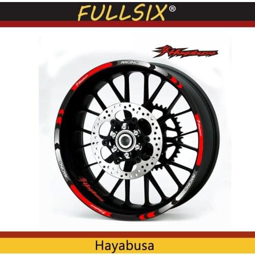 Motorcycles Reflective sticker For Suzuki Hayabusa motorcycles wheel stickers Reflective Rim moto Stripe Tape