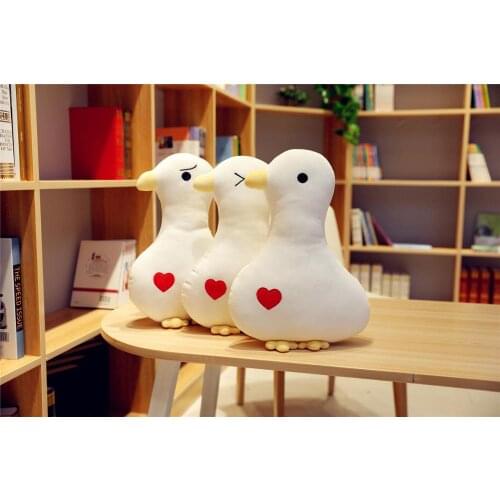 2019 New 45/55/65cm Cute White Duck Doll Plush Toy Pillow Baby Toy Accompany Baby to Sleep Send Children Christmas Gifts