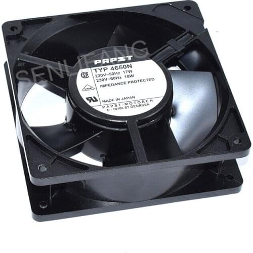 New TYP4650N 230V~50Hz 17W 230V~60Hz 18W 120*120*38mm Metal Square Cooling Fan