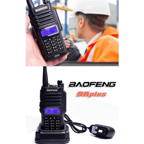 2021 Baofeng 9R plus Waterproof IP67 Walkie Talkie High Power CB Ham 50 20 KM Long Range UV9R portable Two Way Radio Dropshippin
