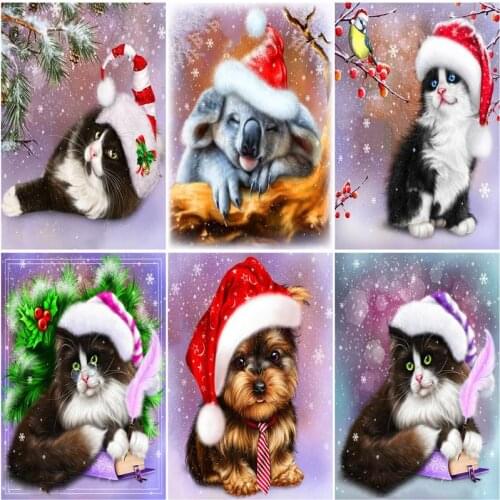 CHENISTORY 60x75cm Frame Picture Painting By Numbers Kits Cartoon Animals Acrylic Wall Art Home Decors Coloring By Numbers Gift