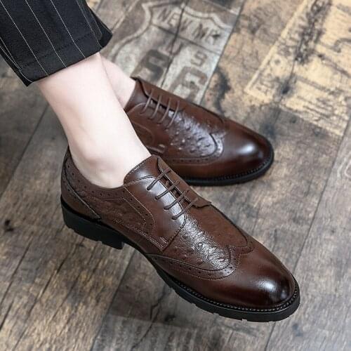 Plus Size -47 shoes men original New style mens soft soled casual leather shoes lace up fashion breathable Oxford leather shoes