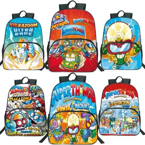 Super Things Backpack Boys Girls Bookbag Children Super zings School Backpack kids Knapsack Teenager Sport Rucksacks gifts