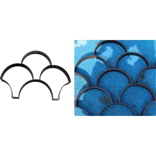 Garden Diy Plaster Mold Cobblestone Paving Stone Stencil Concrete Mold