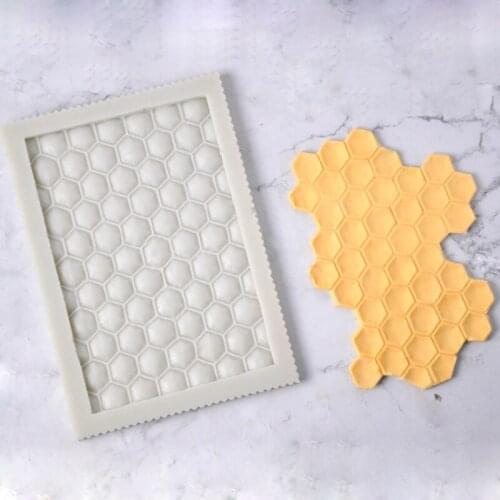 Honeycomb Silicone Mold Fondant Cakes Decorating Tools Silicone Mould Sugarcraft Chocolate Baking Tool For Cakes Gumpaste Form