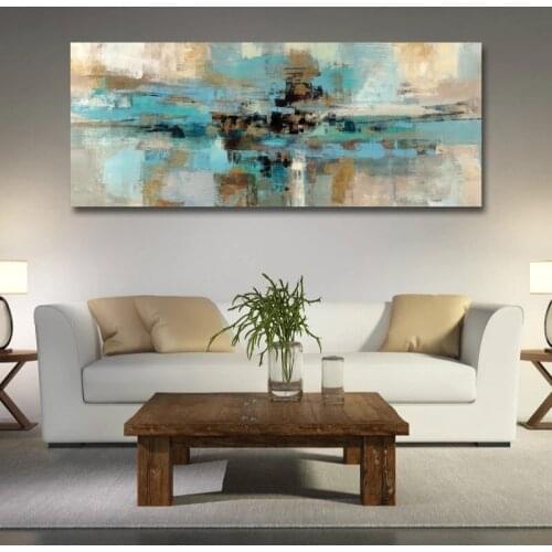 Modern Abstract Long Canvas Painting Modern Style Wall Art Pictures Posters and Prints for Living Room Home Decoration