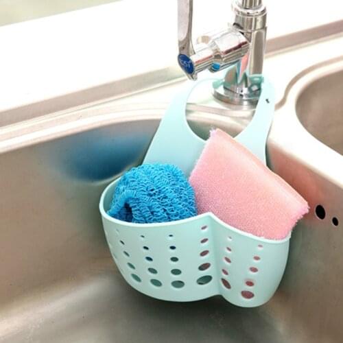 Sink Shelf Storage Soap Sponge Organizer Drain Rack Silicone Bag Faucet Holder Adjustable Bathroom Sink Kitchen Accessorie Shelf
