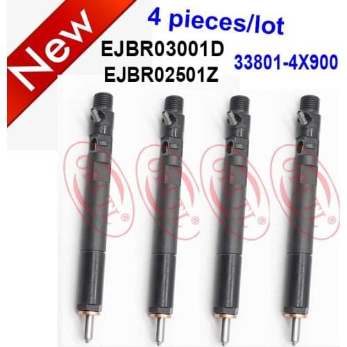 4PC 33800-4X900 Genuine Common Rail Fuel Injector EJBR03001D R03001D EJBR02501Z R02501Z 338004X900 For KIA Bongo 2.9L CRDi Pick