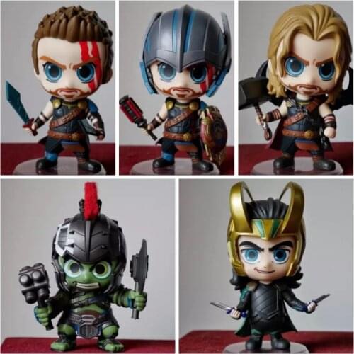 Thor Ragnarok Fire of the country Thor Gladiator Raytheon Rocky Hulk 10cm Action Figure Toys