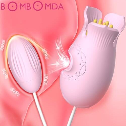 10 Speeds Sucking Oral Licking Vibrators USB Vibrating Egg G-spot Vagina Massage Clitoris Stimulator Sex Toys for Women Sex Shop