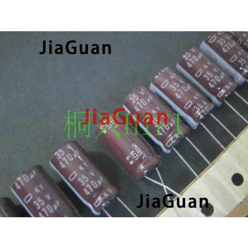 20pcs NEW CHEMI-CON NIPPON KY 35V470UF 10x20MM electrolytic Capacitor 470UF 35V NCC ky 35v 470uf