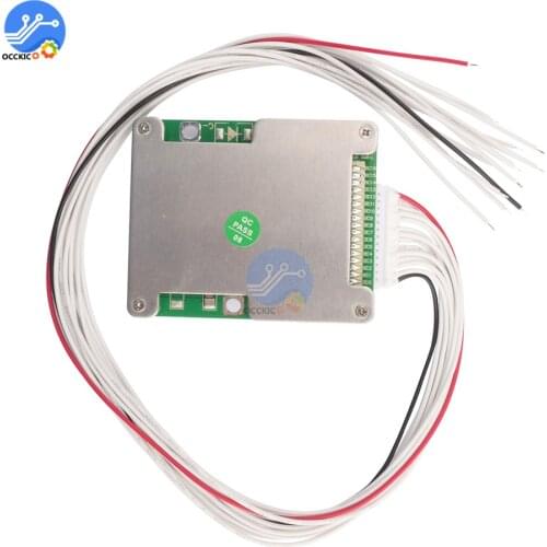 BMS 13S 14S 48V 30A Lithium Battery Charger Protection Board Li-ion 18650 Battery Active Balancer for Bike Power Bank Charge