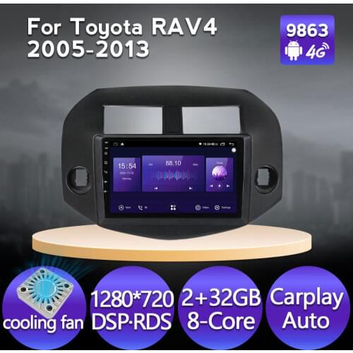 Carplay AUTO 4G LTE Android 11 6+128G DSP RDS For Toyota RAV4 3 XA30 2005-2013 Car Radio Multimedia Video Player Navigation GPS