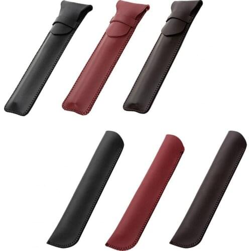 Pencil Sleeve Waterproof Protective Faux Leather Multifunctional Simple Anti-lost Touch Pen Stick Case for Pencil