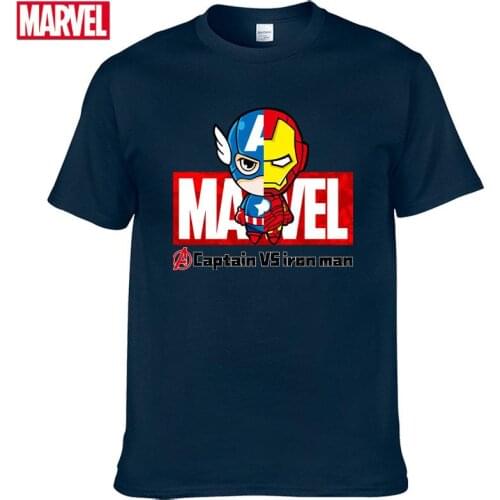 Marvel The Avengers Captain America short sleeve t-shirts Summer Men t-shirt graphic t shirts Womens cotton t-shirt #45