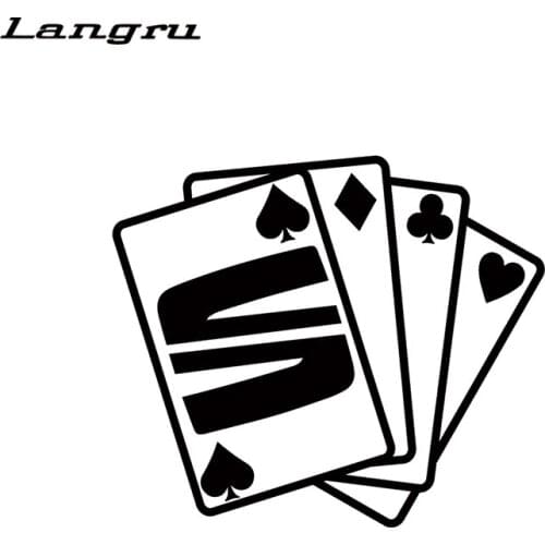 Langru Game Card Sticker Seat Car Sticker Fashion Personality Creative Motorcycle SUVs Bumper Vinyl Decor Decals Accessories Jdm