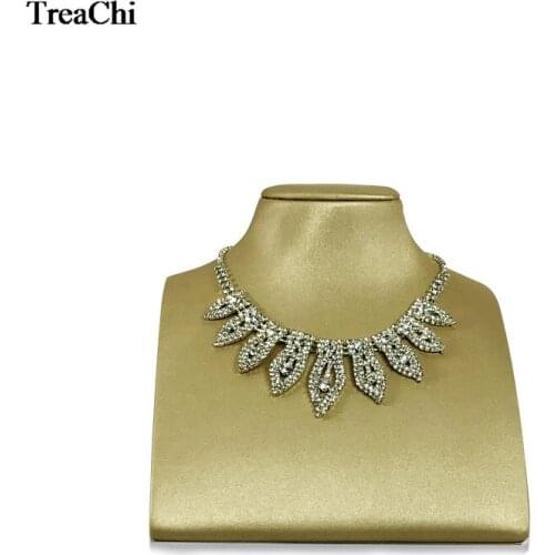 Fashion Horizontal Resin Pendant Jewelry Display Mannequin Gold PU Pear Silver Necklace Jewelry Organizer Exhibitor Bust Stand