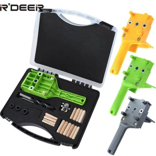 Woodworking Dowel Jig 6 8 10mm Wood Drill Handheld Pocket Hole Jig Doweling Hole Saw Drill Guide Tools For Carpentry