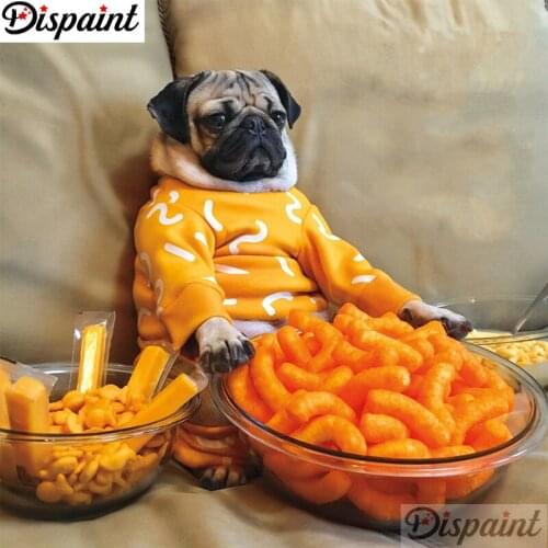 Dispaint Full Square/Round Drill 5D DIY Diamond Painting "Animal dog landscape"3D Embroidery Cross Stitch 5D Home Decor A18928