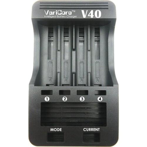 New 2017 varicore V40 3.7 V 26650 18350 16340 18650 18500 25500 10440 17500 Nik 1.2 V AA AAA 5 V output LCD display Smart Charge