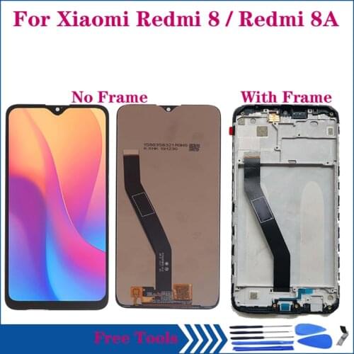 6.22-inch New LCD for xiaomi Redmi 8A display LCD touch screen digitizer Assembly for redmi 8 lcd with frame Repair Parts