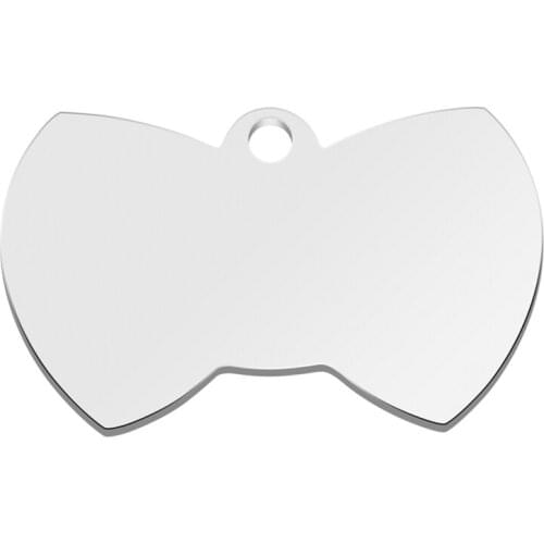 Personalized Cat Dog Pet ID Tag Pendant Engraved Pet ID Name for Cat Puppy Dog Collar Tag Pendant Keyring Bow Pet Accessories