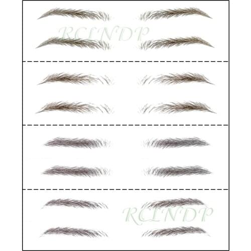 Fake Eyebrow Tattoo Sticker 4 Shapes 3D False Eyebrows Long Lasting Super Waterproof Makeup Eye Brow Stickers Cosmetics 01