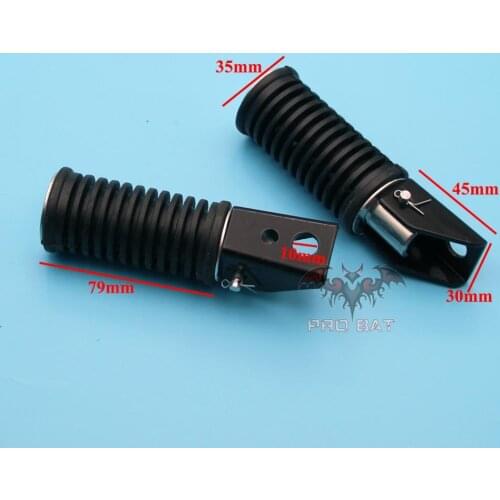 Footrest Footpeg Rear Pillion Bar Left Right Foot Rest Peg CA 160 175 200 10mm Bracket