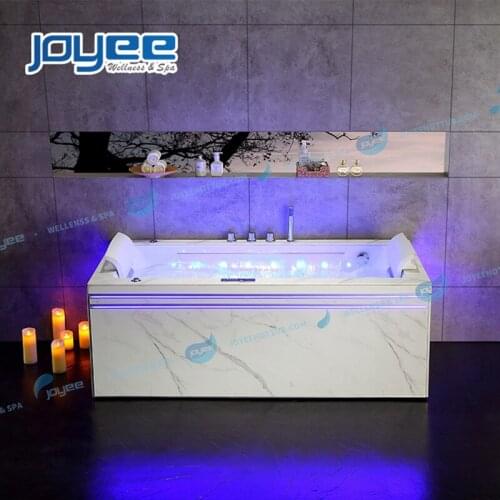 JOYCE Factory Sale Air Bubble Hydro Massage 2 Person Large Acrylic Spa with Control Panel Whirlpool Jacuzzi Bathtub