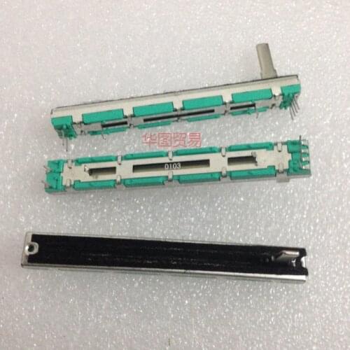 2pcs Straight Slide Potentiometer D10K For BEHRINGER 1204FX / 75mm Fader D103 Handle Length 15MMC 6 feet