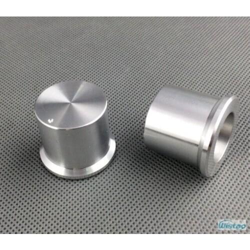 IWISTAO Solid Potentiometer Knob Whole Aluminum HIFI Amp Tube Volume Outer Diameter 30 High 25mm ID 6mm Silver DIY Free Shipping