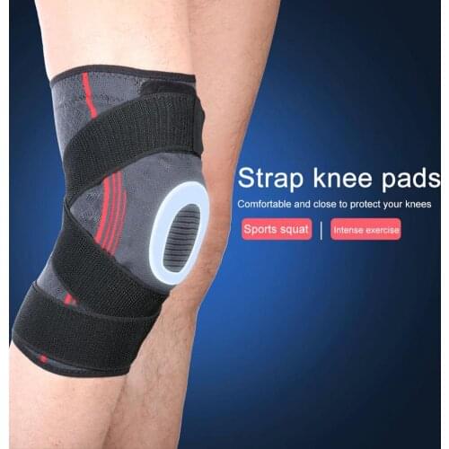 Silicone Wearable Avoiding Itchiness Patella Support Wrap Pain Relief Hinged Knee Brace Skin-friendly for Exercise