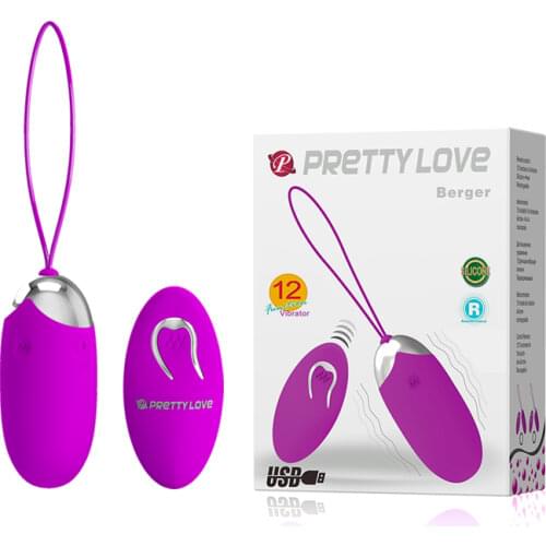 Pretty Love 12 Speed USB Rechargeable Vibrating Eggs Wireless Remote Control Bullet Vibrator Love Egg Adult Sex Toys Products