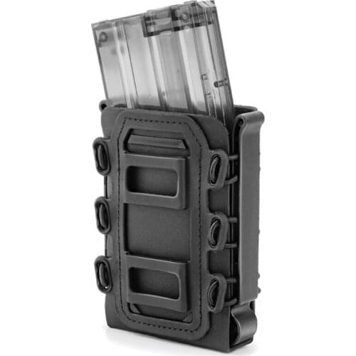Outdoor 5.56 7.62 Fast Magazine Pouch Quick Release Tactical Mag Nylon Holster Case Box Replacement for Molle System Belt