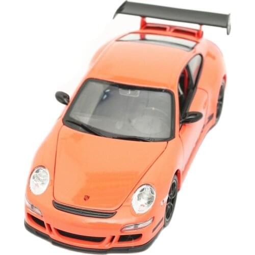 WELLY 1:24 Porsche 911 GT3 RS 997 Alloy Luxury Vehicle Diecast Pull Back Cars Model Toy Collection Xmas Gift